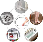Drain Snake, Drain Clog Remover - Gutter Cleaning Tools Drain Cleaner for Toilet Sewer Shower Kitchen Bathroom Tub Clogged Drains Opener Cleaning Tool, Flexible Grabber Claw Pick Up Reacher (35 inch)