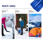 ORIENTOOLS Aluminum Snow Shovel 3 Piece Collapsible Snow Shovel with Extendable Handle 26-32 Inch, Portable Lightweight Sport Utility Shovel for Cars, Camping, Garden, Snowmobiles and Mud (8.7" Blade)