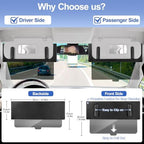 Polarized Sun Visor Extender for Car Anti-glare Sunvisor Extension Shade Attachment for Glare, Sunshade Blocker for Short People/Driver & Passenger Side, Automotive Windshield Auto Accessories