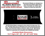 MANPLOW RevolutionX Snow Pusher with U Handle (40 Inch)