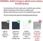 Sofisti-Cat Training Tape, Cat Tape for Furniture, Cat Scratch Deterrent for Furniture, Keep Cats from Scratching Furniture with Our Double -Sided Tape Cat Repellent