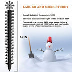 36 inch Snow Gauge Outdoor,Snowflake Iron Art Snow Gauge,Metal Snow Measuring Stick,Snowfall Measuring Gauge Snow Ruler,Snow Depth Measure Rod for Yard, Lawn, Garden and Christmas Decoration Gift