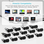 90W Universal AC Adapter Laptop Charger Replacement for Dell HP Acer Asus Lenovo IBM Toshiba Samsung Sony Fujitsu Notebook Ultrabook Chromebook Power Supply Cord