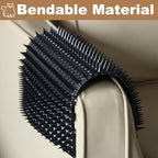 10 Packs Scat Mat for Cats, 13X16 inches Pet Deterrent Spikes, Indoor Outdoor Humane Cat Repellent Fence (Black)