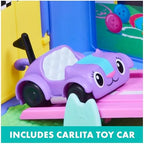 Gabby's Dollhouse, Carlita Purr-ific Play Room with Carlita Toy Car, Accessories, Furniture and Dollhouse Deliveries, Kids Toys for Ages 3 and up