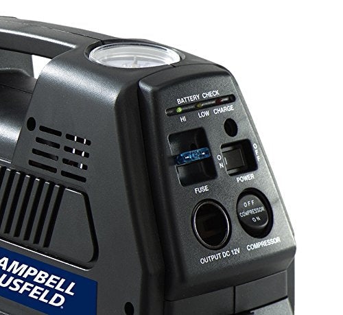 CAMPBELL HAUSFELD 12 Volt Inflator, Rechargeable, Compressor for Tire Inflation (CC2300)