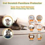 20pack Cat Scratch Deterrent Tape, Cat Scratch Furniture Protector, Clear Double Sided Anti Scratching Sticky Tape Couch Protector for Cats Training Tape, Cat Repellent for Furniture