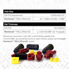 R20 II - Server Rack Screws for Server Rack Rails 19" Square Punched Vertical Rails, Perfect Cage Nut Replacement, Rack Nuts, Rack Studs Rack Mount Screws - Red 20-Pack 2.22mm/0.086