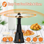 IPLUCKER Fly Fans for Tables 4 Packs,Fly Fan for Outdoor Table Adjustable Table Fly Fans,Hangable Fly Fans with Holographic Blade,Table Food Fan Fly Fan for Indoor Picnic Restaurant