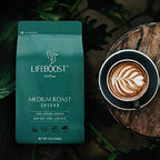 Lifeboost Coffee 3 Pack Medium Roast Ground Coffee - Low Acid Single Origin USDA Organic Coffee - Non-GMO Ground Coffee Third Party Tested For Mycotoxins & Pesticides - 12 Ounces