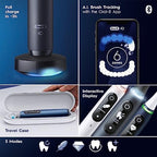 Oral-B iO Series 7 Electric Toothbrush with 2 Replacement Brush Heads, Black Onyx