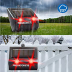 ASPECTEK Predator Eye PRO 4600sq ft Coverage w/Kick Stand Solar Powered Predator Light Deterrent Light Night Time Animal Control - 2 Pack