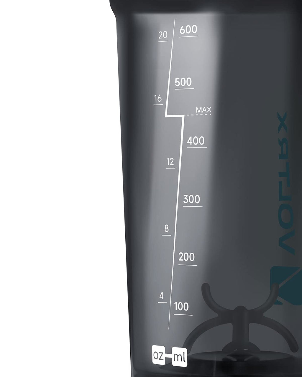 VOLTRX Shaker Bottle, Gallium USB C Rechargeable Electric Protein Shake Mixer, Shaker Cups for Protein Shakes and Meal Replacement Shakes, BPA Free, Made with Tritan, 24oz