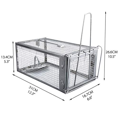 Gingbau Rat Trap Humane Live Mouse Chipmunk Trap Cage