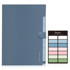 Expanding File Organizer with 8 Pockets, Accordion File Folders with Labels, Portable Document Paper Bill Receipt Organizer, Home College School Office Supplies, Letter Size, Blue