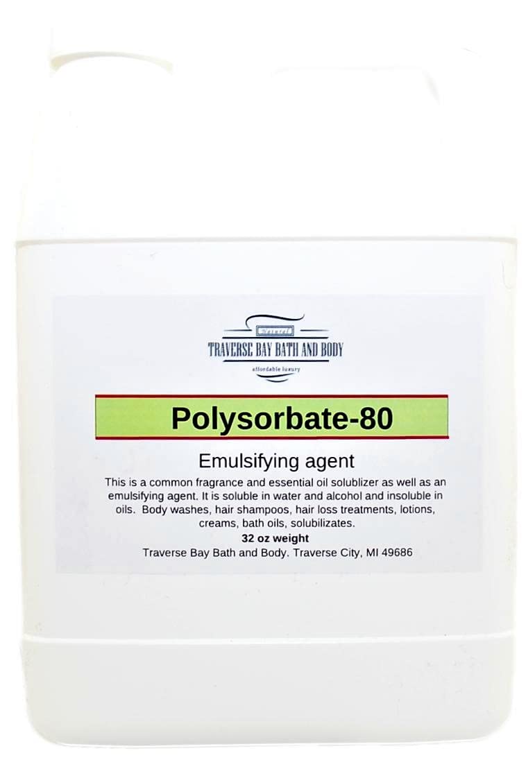 Polysorbate 80, 32oz Safety Sealed Container T-MAZ 80, Tween 80 100% Pure Surfactant & Emulsifier Made in The USA
