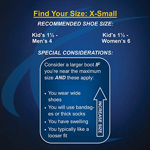 United Ortho Short Air Cam Walker Fracture Boot, Extra Small, Black