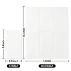 Vplus 400 Pack Premium Quality Guest Towels Disposable Dinner Napkins Soft, Absorbent, Party Napkins for Wedding Reception,Parties, Dinners or Catering Events，and Everyday Use (White, 400)