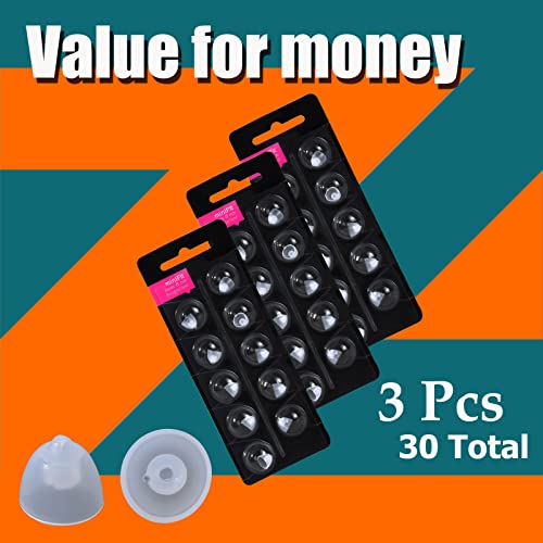 Hearing Aid Domes for Oticon Replacements,Oticon Minifit Single Vent Bass Domes (8 mm/3 Pack）,Universal Domes for Oticon Hearing Aid Supplies