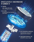 BEAUTURAL Sweater Fabric Shaver Home-Edition, Powerful & Efficient Lint Remover for Clothes and Furniture, AC Adapter or Battery Powered Pill Fuzz Remover, Special for Your Family