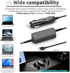 45W 65W Laptop Car Charger Replacement for AC Adapter Lenovo T470 T470S T460 T450 T440 Z50-75 Z50-70 Yoga 2 11 11s 13 2 Pro; ThinkPad X1 Carbon, Chromebook N20 N20p Notebook Car Power Supply Cord