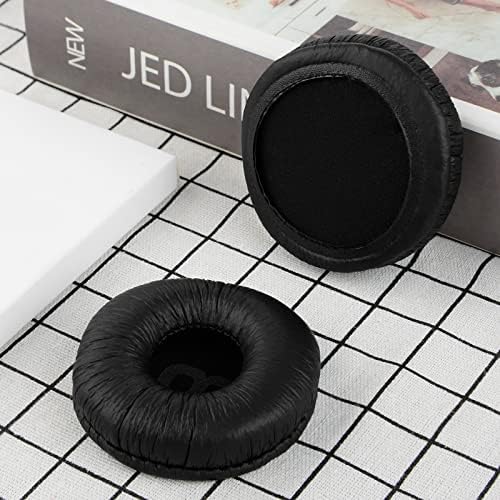 Geekria QuickFit Leatherette Replacement Ear Pads for JBL JR300, JR300BT, T450BT, T500BT, Tune 500, Tune 500BT, Tune 510BT, Tune 520 Headphones Ear Cushions, Headset Earpads (Black)
