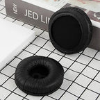 Geekria QuickFit Leatherette Replacement Ear Pads for JBL JR300, JR300BT, T450BT, T500BT, Tune 500, Tune 500BT, Tune 510BT, Tune 520 Headphones Ear Cushions, Headset Earpads (Black)