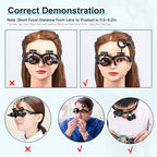 LXIANGN LED Head Mount Magnifier 10X 15X 20X 25X Hands-Free Magnifying Glass Headband Magnifier Visor with Light for Close Work,Jewelry,Craft,Watch,Hobby and Reading