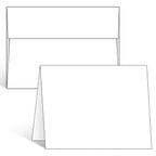 Blank White Cards and Envelopes 100 Pack, Ohuhu 5 x 7 Heavyweight Folded Cards and A7 Envelopes for DIY Christmas Greeting Cards, Wedding, Birthday, Invitations, Thank You Cards & All Occasion