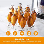 Goldlion Skewer Stand Compatible with Instant Pot 6 Quart Accessories for Air Fryer Crisp Lid