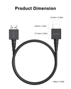HDMI Cable Compatible with Nintendo Switch and Switch OLED/Wii U/NES Classic Edition/Super NES Classic Edition/N64, Switch HDTV Cord for TV, Original Switch HDMI-Cable, 5ft, Black
