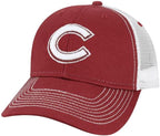 Barnesmith NCAA Adjustable Trucker Hat Unisex Adult Relaxed Fit, 100% Cotton, Sideline Logo, One Size Fits All