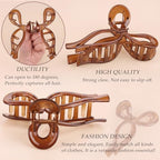3 Pcs Bow Hair Clips Elegant Hair Claw Butterfly Hair Accessories for Girls Nonslip Butterfly Clips Hair Styling Accessories for Women