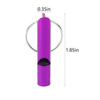 6 pcs Emergency Whistle with Key Chain, Aluminum Extra Loud Safety Survival Whistle Keychain for Outdoor Sports Camping Hiking Boating Hunting, 6 Colors