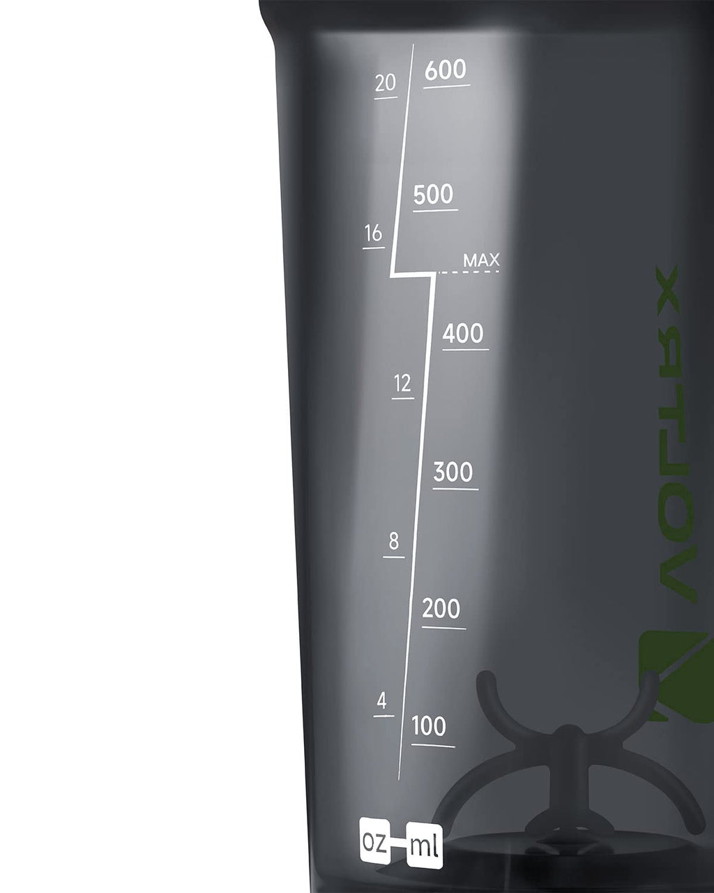 VOLTRX Shaker Bottle, Gallium USB C Rechargeable Electric Protein Shake Mixer, Shaker Cups for Protein Shakes and Meal Replacement Shakes, BPA Free, Made with Tritan, 24oz