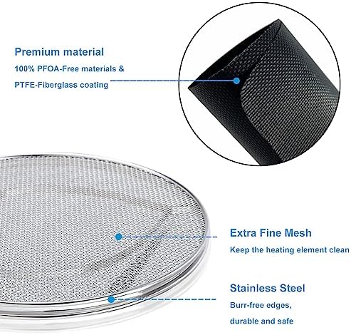 Replacement Splatter Shield and 3PCS Grill Mat for Ninja Foodi FG551 Air Fryer,Stainless Steel Splatter Screen Accessories for Ninja Foodi Smart XL 6-in-1 Indoor Grill
