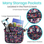 Vive Rollator Bag - Universal Travel Tote for Carrying Accessories on Wheelchair, Rolling Walkers, Transport Chairs, Mobility Scooters - Lightweight Handicap Medical Mobility Aid - for Women, Seniors