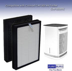 PUREBURG CAP-500FPK Replacement Filter Compatible with Cuisinart CAP-500 Air Purifier,2-Pack(4 Filters) H13 HEPA 3-Stage Filtration Activated Carbon 2-in-1
