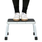 Sattiyrch Step Stool with Handle for Ederly,Sturdy and Lightweight Stool with Anti-Skid Platform,Easy Assmbly,Safely Supports up to 350 Pounds with 9.5 Inch