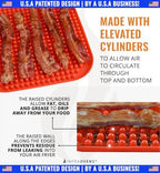 Air Fryer Liners Set of 3 with Silicone Mat, Heat Resistant Mats for Air Fryer Compatible with Ninja, Chefman, Instant Pot, Ultrean + more, Air Fryer Parchment Paper Liners Replacement Reusable Mats