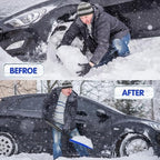 ORIENTOOLS Collapsible Snow Shovel with D-Grip Handle and Durable Aluminum Edge Blade, Portable Snow Shovel for Your Car, Truck, Recreational Vehicle, etc. (Blade 11")