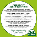 De-Bird Balloon Bird Repellent,3-Pk Fast and Effective Solution to Pest Problems, Scare Eyes Balloon to Scare Birds Away from Pool and Garden Crops