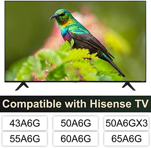 TV Base Stand for Hisense TV Stand, TV Stand Legs for Hisense A6 Series 43" 50" 55" 60" 65" TV, for 43A6G 50A6G 50A6GX3 55A6G 60A6G 65A6G, Replacement TV Stand Base with Screws and Instructions