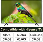 TV Base Stand for Hisense TV Stand, TV Stand Legs for Hisense A6 Series 43" 50" 55" 60" 65" TV, for 43A6G 50A6G 50A6GX3 55A6G 60A6G 65A6G, Replacement TV Stand Base with Screws and Instructions