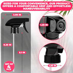 ALPENKOK 4 Pcs Spray Nozzle for Bottles - Spray Bottle Tops Replacement, Durable Plastic, Adjustable Length, 2 Spray Modes, Fits 8 Oz and 16 Oz Bottles, Good Sealable Fit for Home and Garden Use