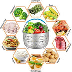 Accessories for Instant Pot, Sugaroom Pressure Cooker Accessories Set Compatible with Instant Pot Accessories 6 qt 8 quart - 2 Steamer Baskets, Springform Pan, Egg Rack, Egg Bites Mold and More