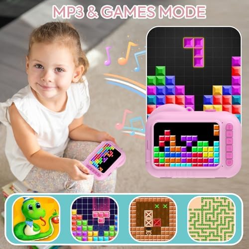 Kids Camera Instant Print 3.5 inch, Instant Print Camera for Kids That Prints Pictures Instantly, Toddler Kids Instant Print Digital Camera, 4 5 6 7 8 9 10 11 12 Year Old Girls Boys Birthday Toys Gift