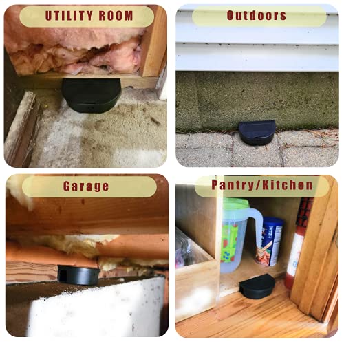 8 Pack - Mouse Bait Stations – Mice, Moles or Small Rodent Traps – Reusable Indoor Rodent Control Bait Box