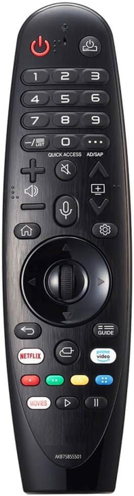 Original Replacement for LG Magic Remote AKB75855501 Replaces AN-MR20GA MR19BA MR18BA MR650A, with Magic Pointer and Voice Control. 2017 2018 2019 2020 Some of 2021.