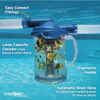 Zodiac Genuine Parts Cyclonic Leaf Catcher, Connects to Suction-Side Pool Cleaners to Capture Leaves & Other Debris, Universal Hose Connection Included